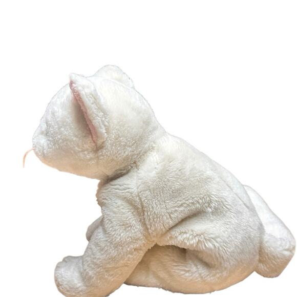 Ty Beannie Buddies White Kitten Cat 1999 Plush - Picture 4 of 7